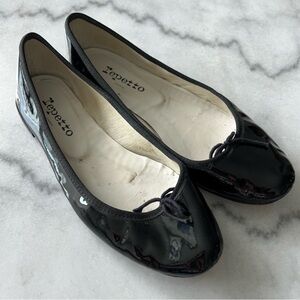 Repetto Cendrillon Patent Leather Ballet Flats - Size 40/8.5